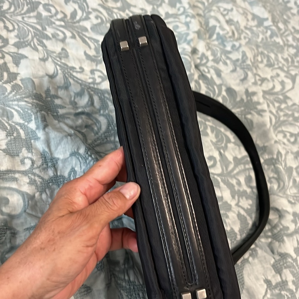 Tumi Black Shoulder Bag Minimalist Design - Picture 7 of 7